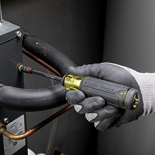 14-in-1 Adjustable Screwdriver with Flip Socket, HVAC Nut Drivers & Impact Bits