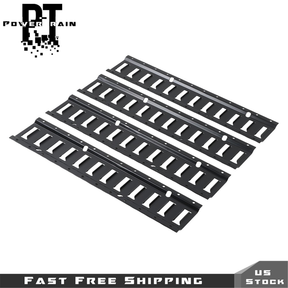 12 Pack E Track Tie Down Rails Power Coated E-Tracks 2' For Trailers ATV