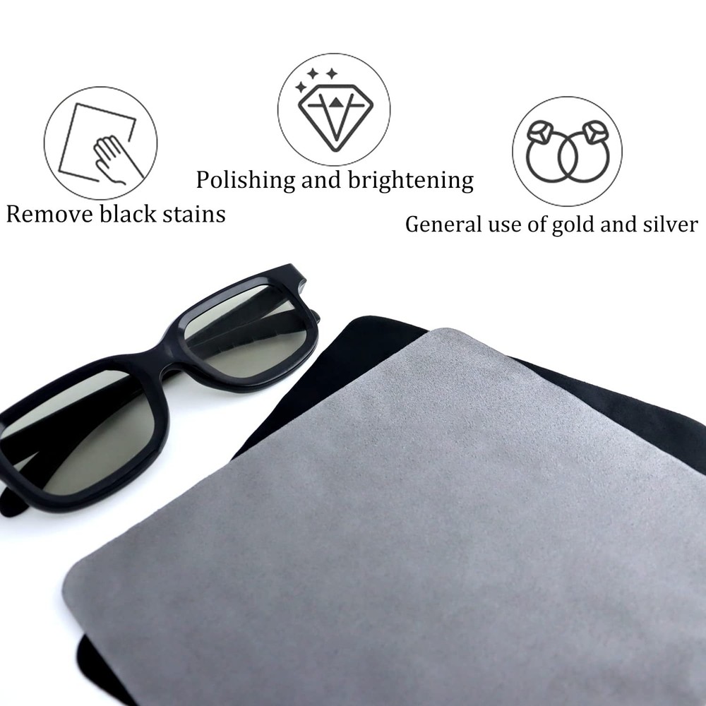 40PCS Microfiber Cleaning Cloth 6x7 Multicolor for Glasses Screens Electronics