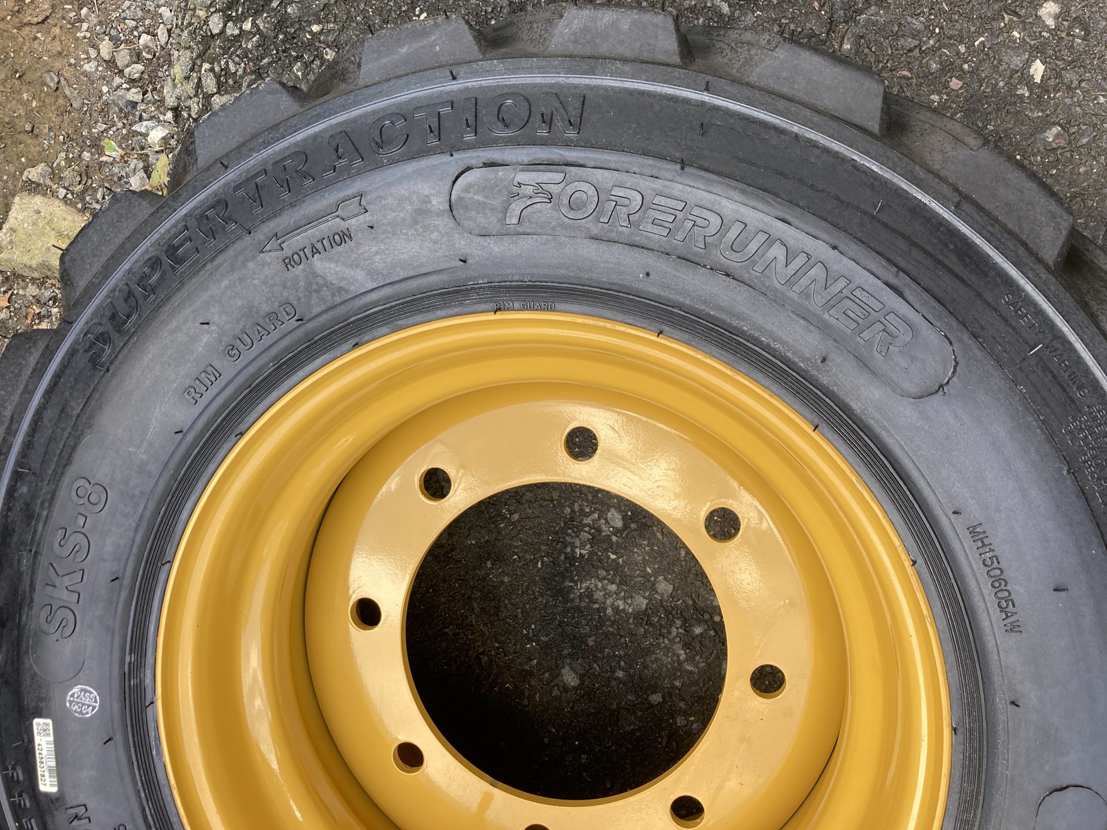 2-12-16.5 SKS-1 Front Tires/Rims for 4WD John Deere 210, 310, 410, 510, 610