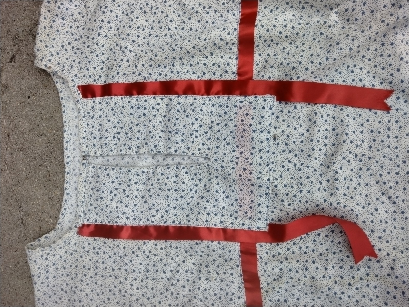 Native American Indian Ceremonial Ribbon White Traditional Dance Shirt Men 2XL