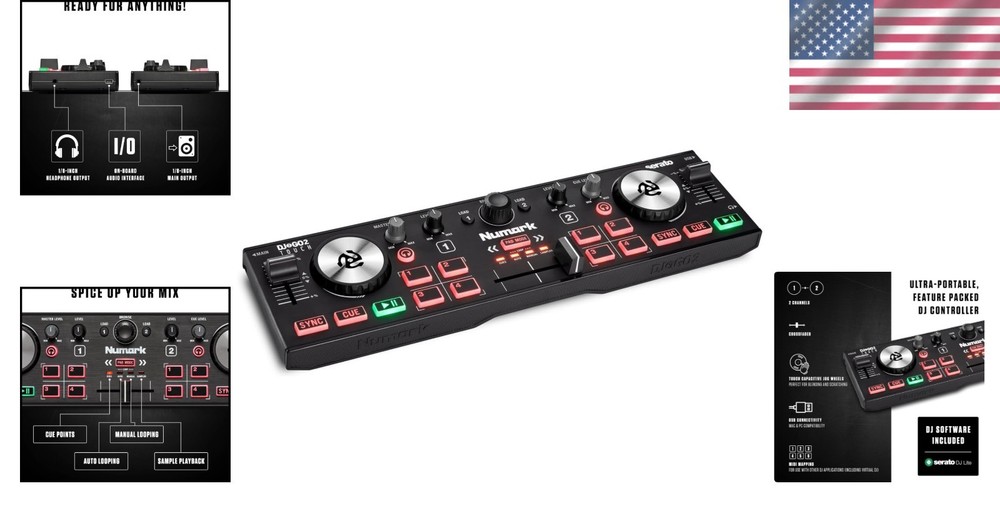 Compact Touch DJ Mixer with Audio Interface
