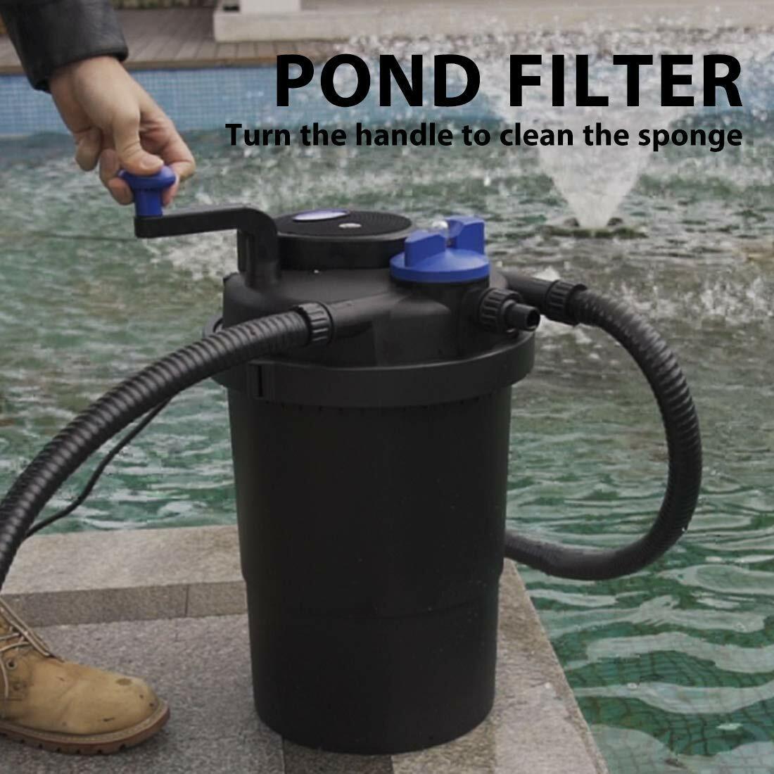 Pond Pressure Bio Filter with 13W UV Light for Koi Ponds 1000/1600/2100/2600 Gal
