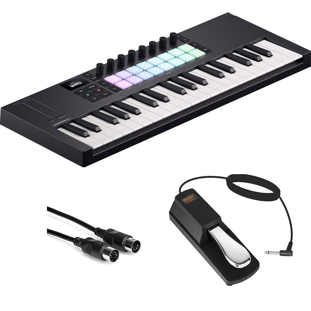 Novation Launchkey Mini 37 MK4 USB MIDI Keyboard Controller (37 Mini Keys) KIT