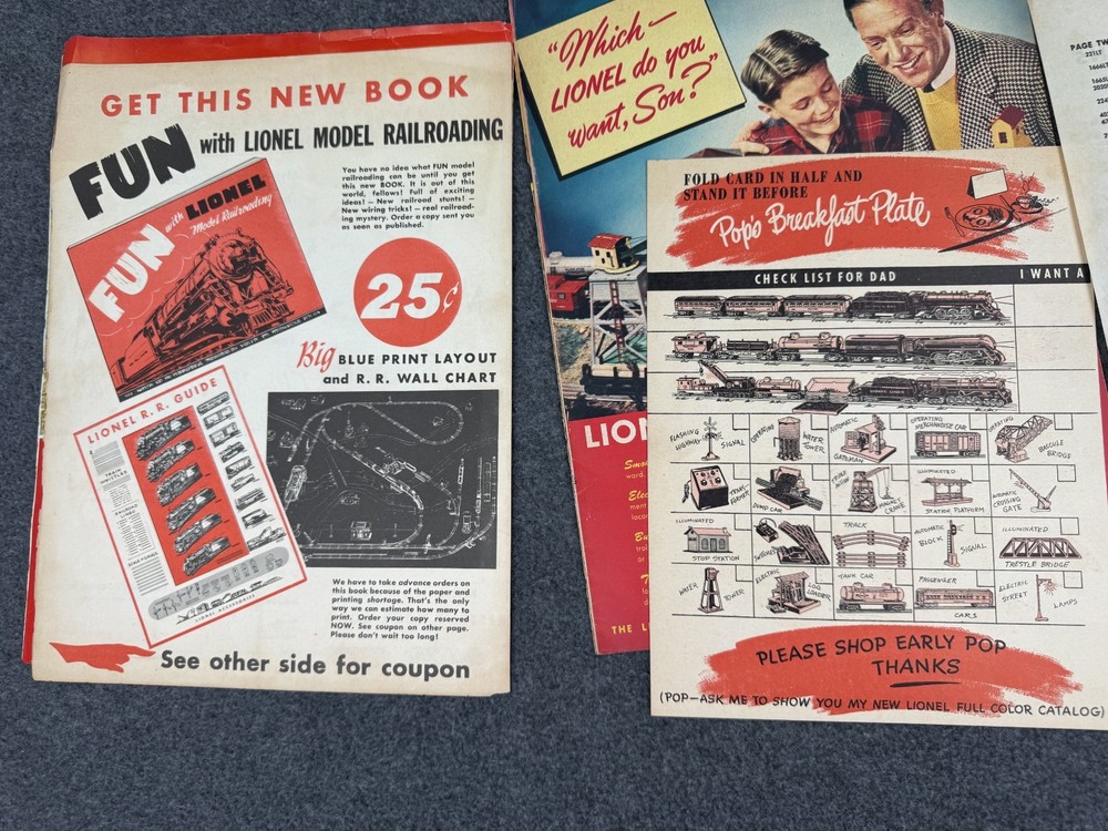 1946 Lionel Model Train Catalog