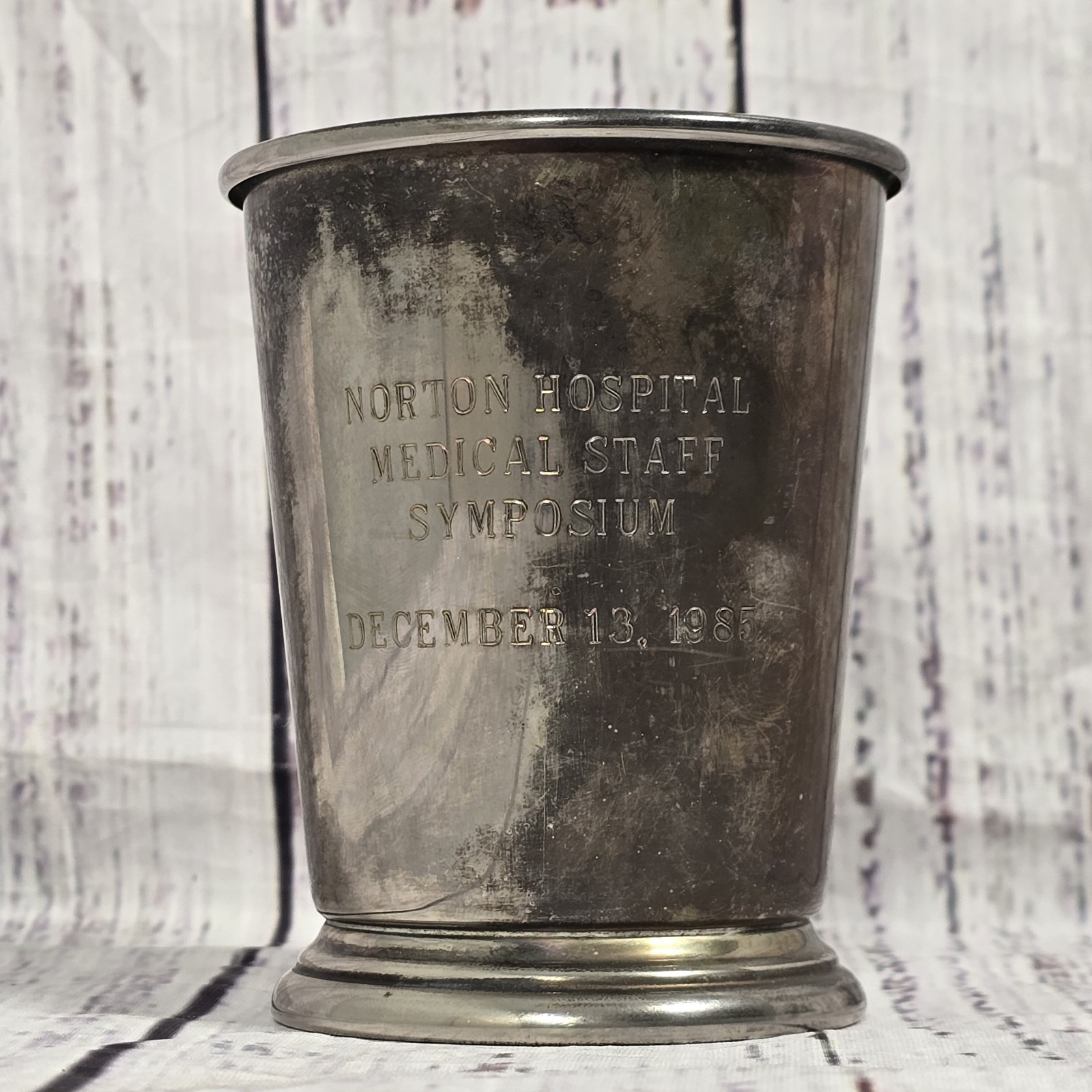 Sheridan Taunton Silversmiths Silver Plated EP Brass Commemorative Cup