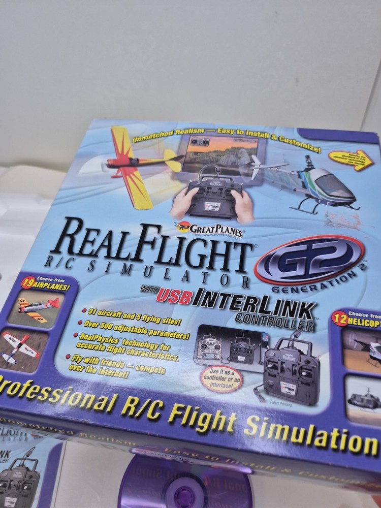 Great Planes RealFlight R/C Flight Simulator With USB Interlink Controller