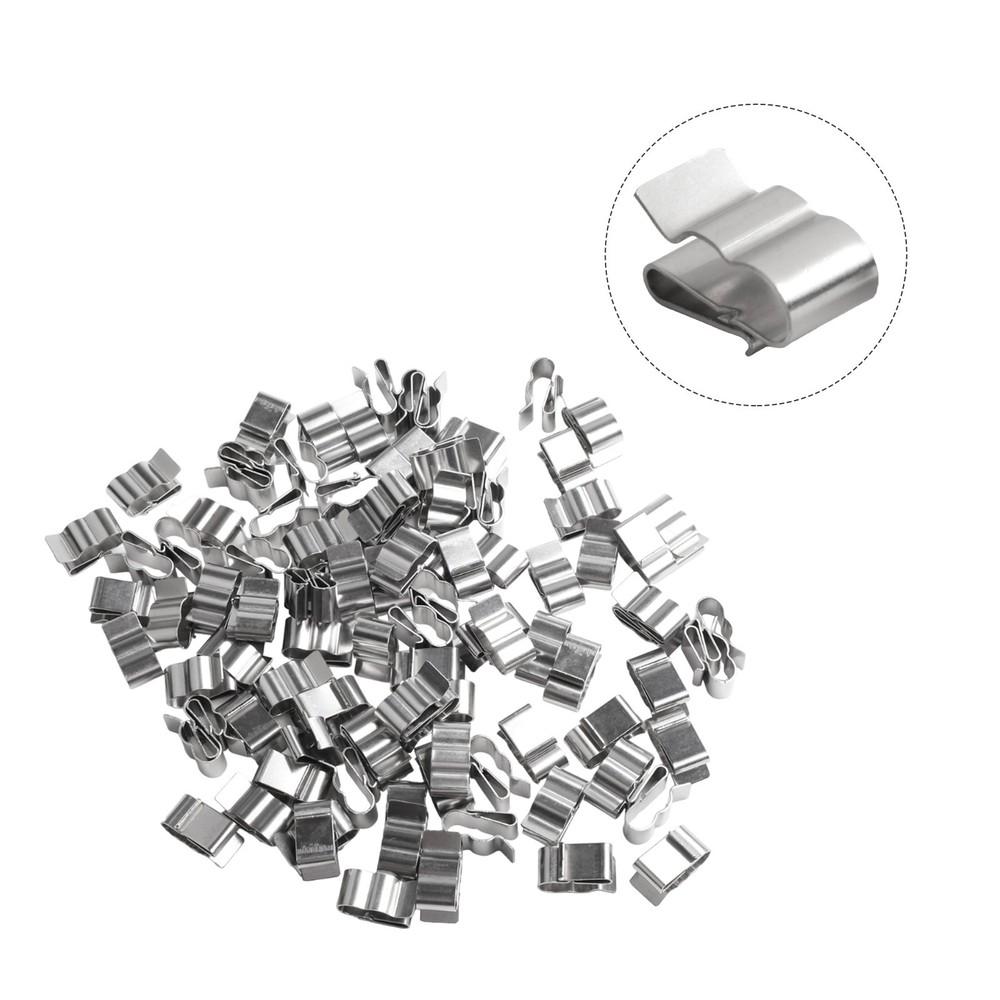 Reliable Wire Support with Stainless Steel Solar Panel Cable Clips 100 Pack