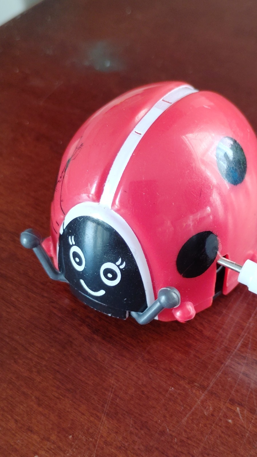 Oriental Trading Wind-Up Ladybug Toy LY1367 Red Black Animal Theme
