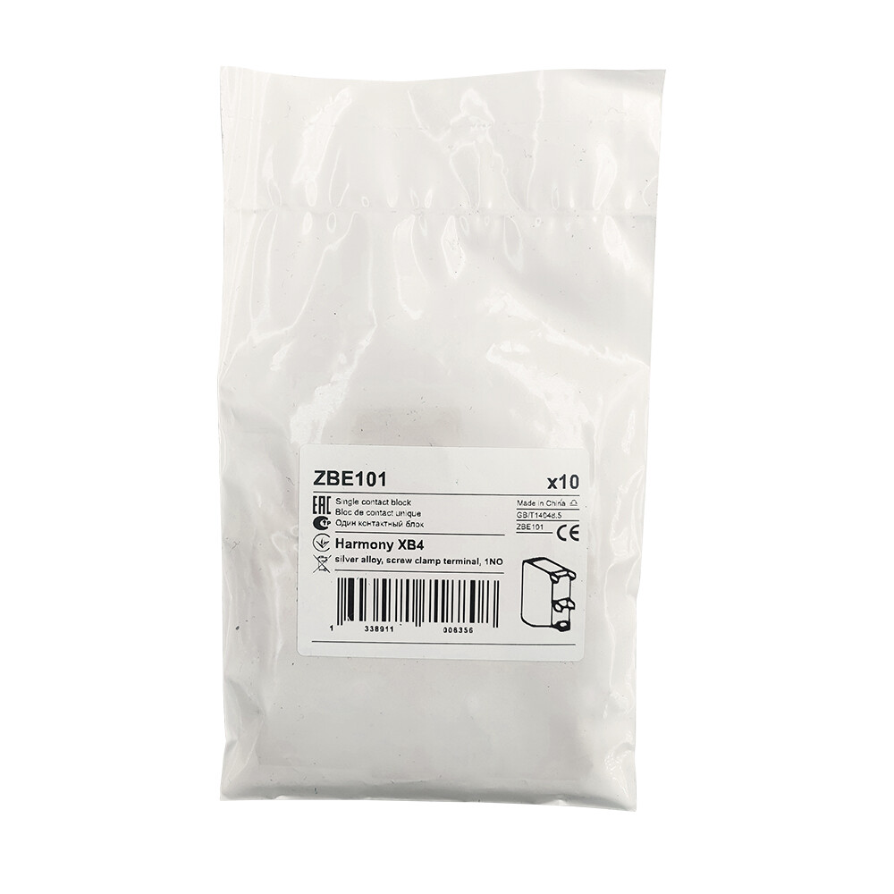 10PCS ZBE-101 Single contact block silver alloy screw clamp terminal 1NO ZBE101