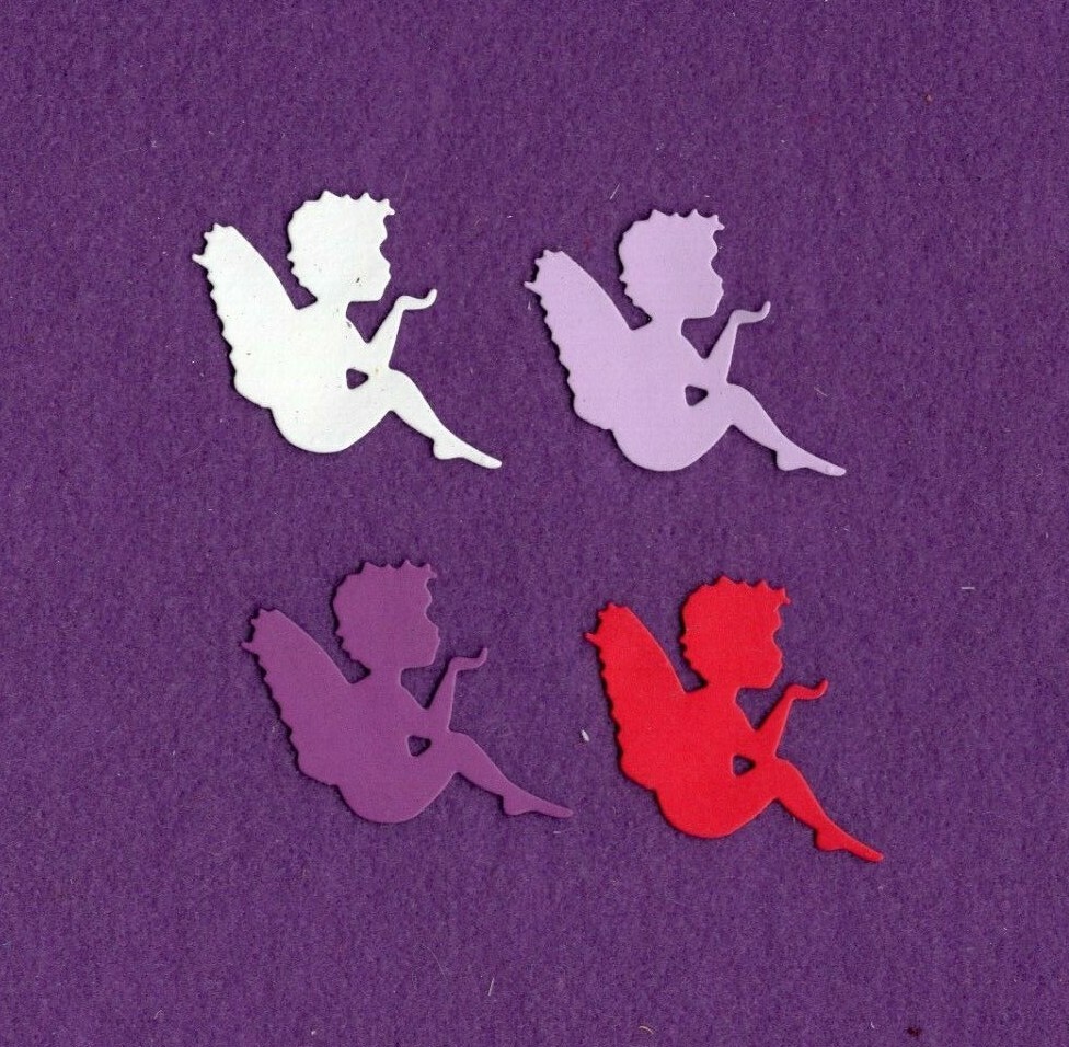 CUPID # 3 die cuts scrapbook cards