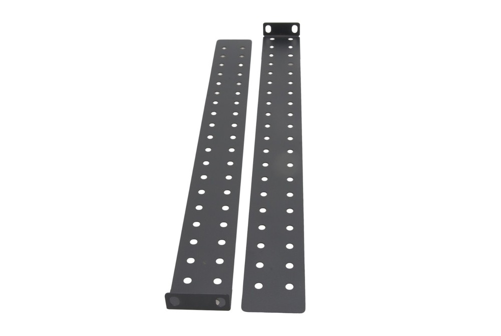 1U 4-Post Adjustable Rack Mount Server Shelf Rails - Audio/Network/IT Equipment