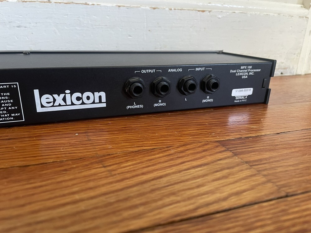 Lexicon MPX100 Dual Channel Multi Effects Processed Rack Stage Studio No Power S