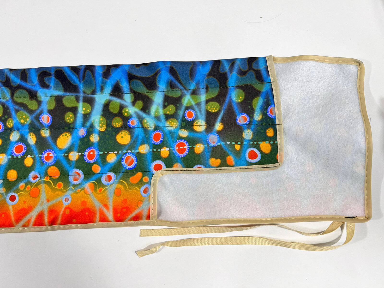 Fly Rod Sock Brook Trout Soft Cloth Bag for 9ft 4pcs Fly Rod