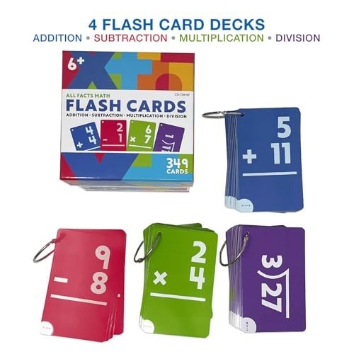 Math Flash Cards for Kids - Fun Learning Tool, Addition, Subtraction & More!
