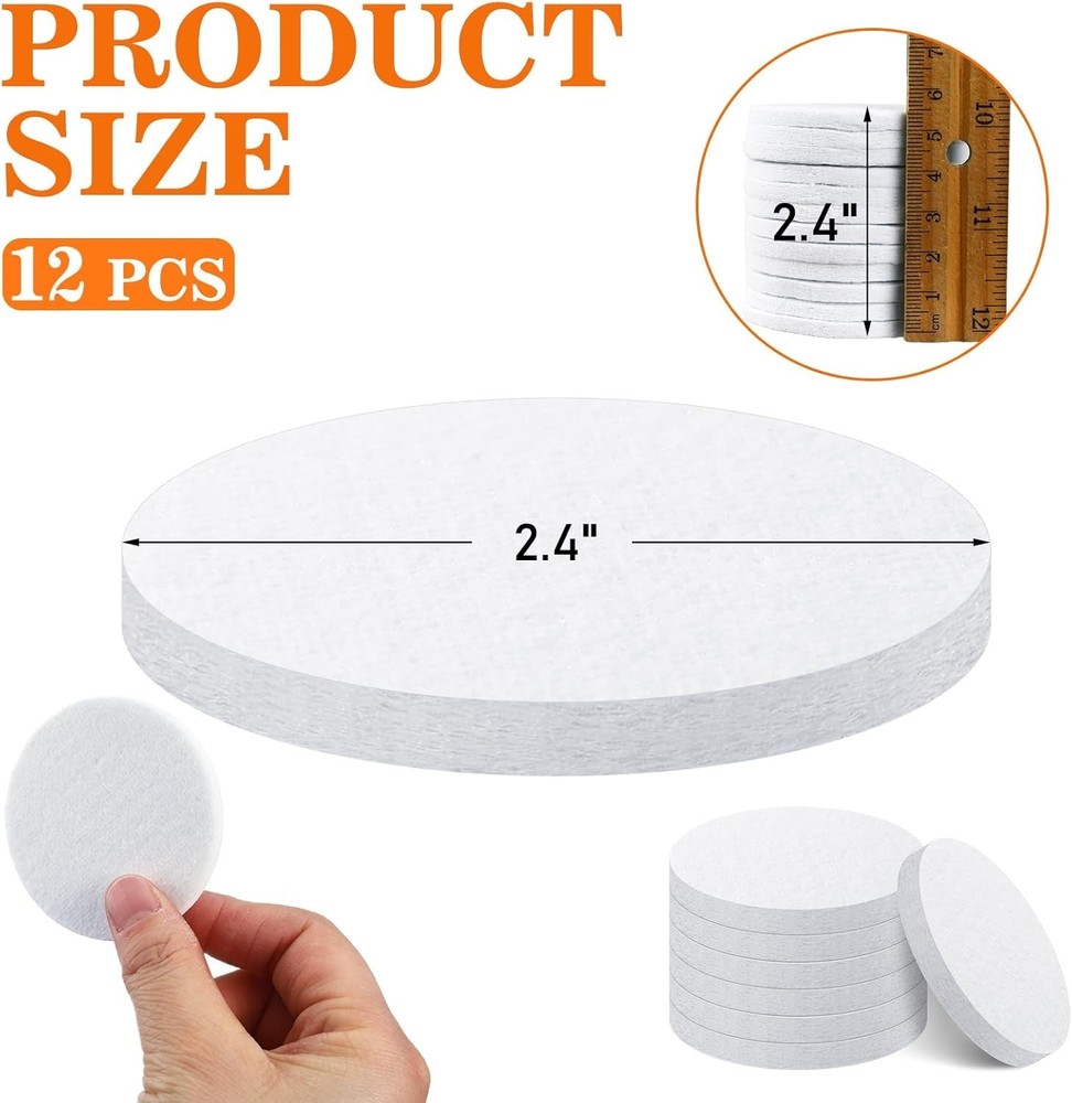 25PCS Ceramic Wool Wick for Tabletop Fire Pit, Table Top Firepit Sponge WHITE