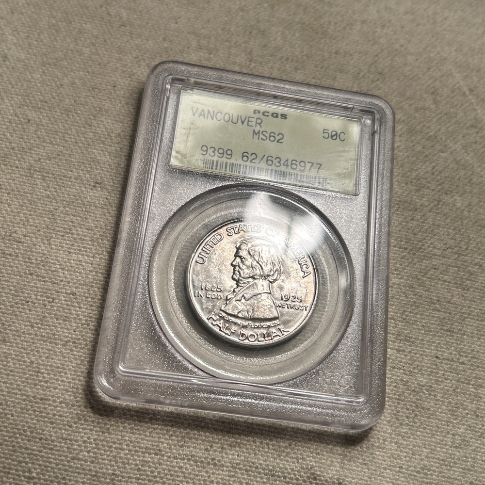 Vancouver Commemorative Silver Half Dollar 1925 MS62 PCGS OGH