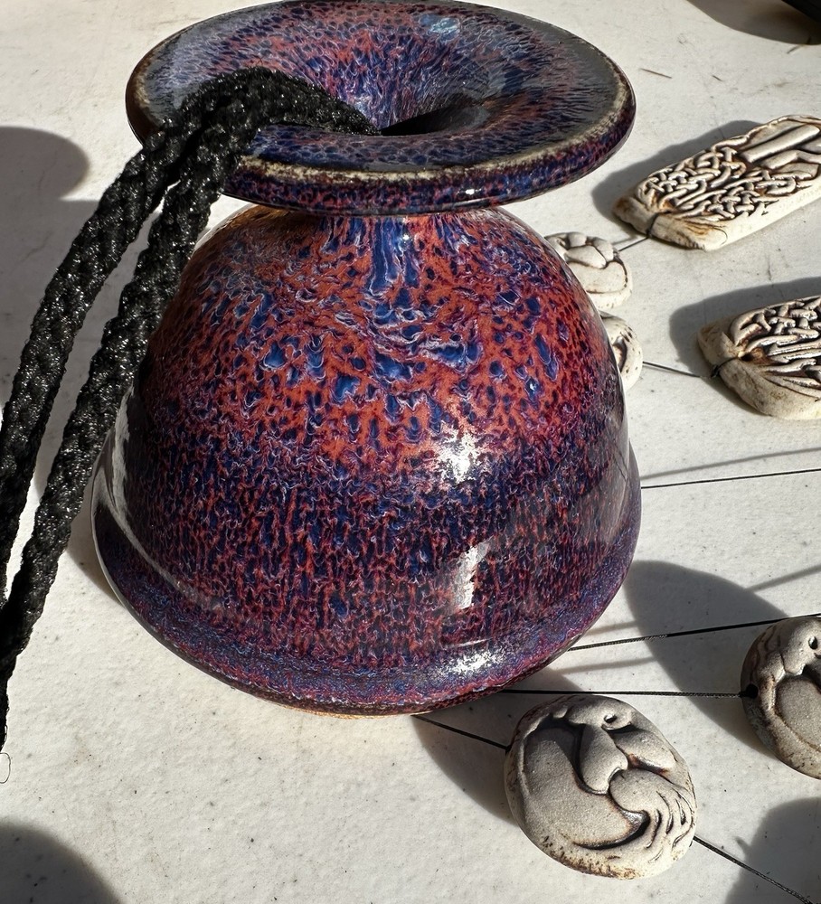 handcrafted ceramic wind chime decorative hanging round &rectangular pendants