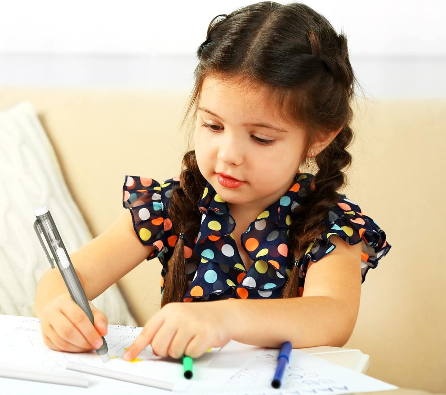 24 Pieces Retractable Mechanical Eraser Pen Bulks Retractable Mechanical Stick E