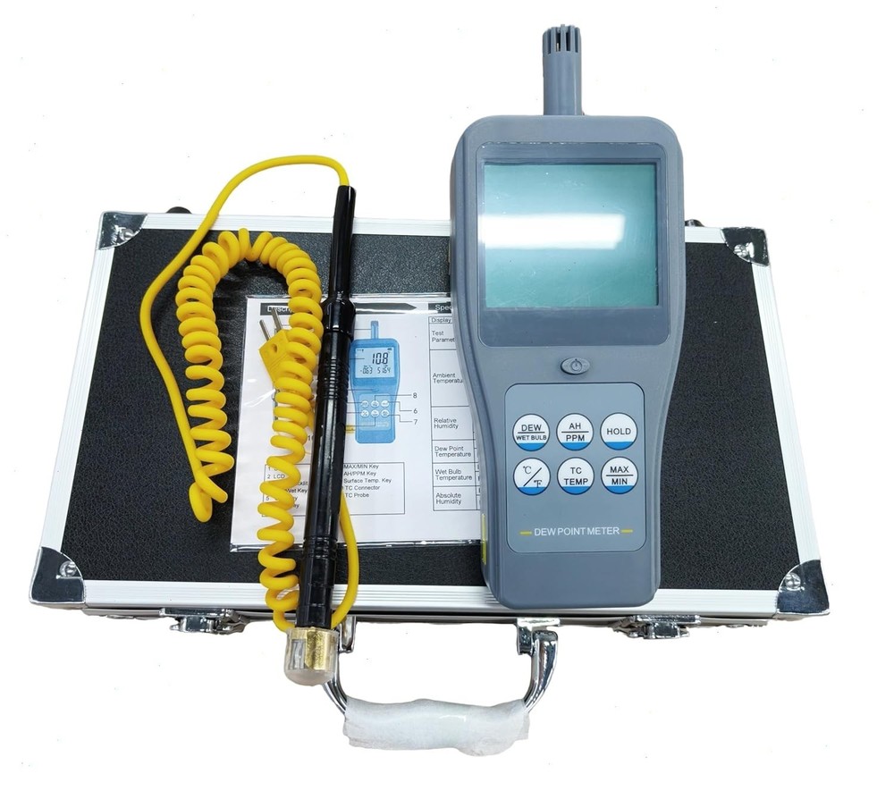 Thermocouple Dew Point Meters With Battery Indication Function 7 Parameters