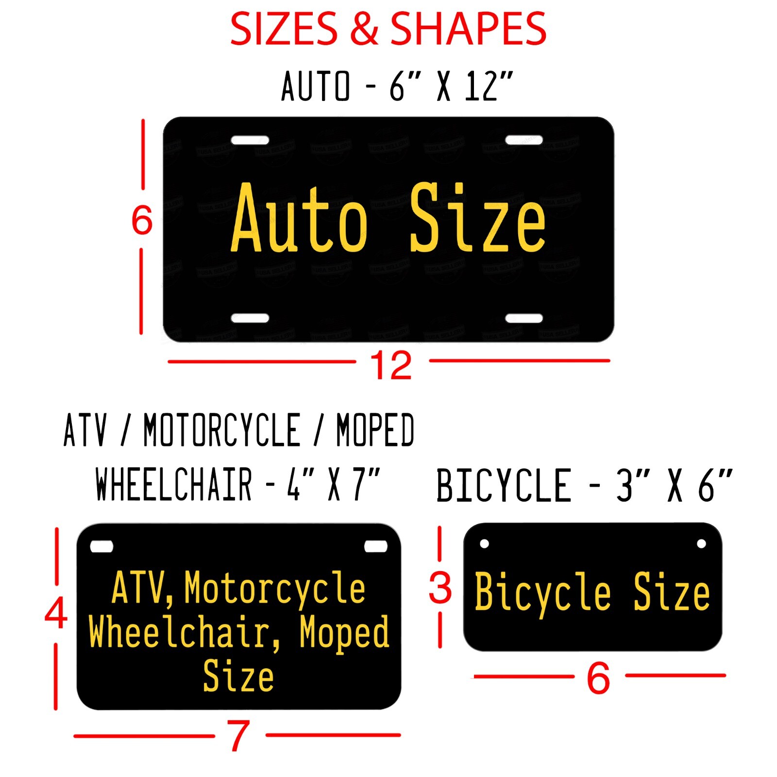 Any Mexico States Custom License Plate Personalized Novelty Auto Car ATV Bike