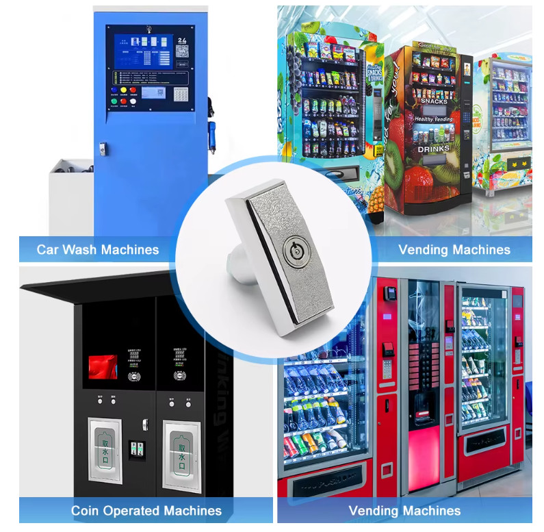 3 Keyed Different Vending Machine T Handle Lock Water Vending Snack machine