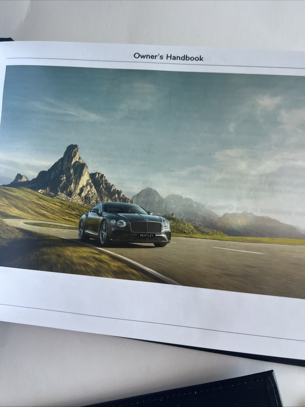 2020 BENTLEY CONTINENTAL GT OWNERS MANUAL OEM USED