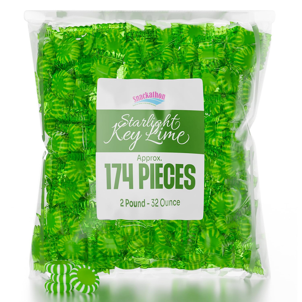 Starlight Candy, Individually Wrapped (2 Pound, Key Lime)