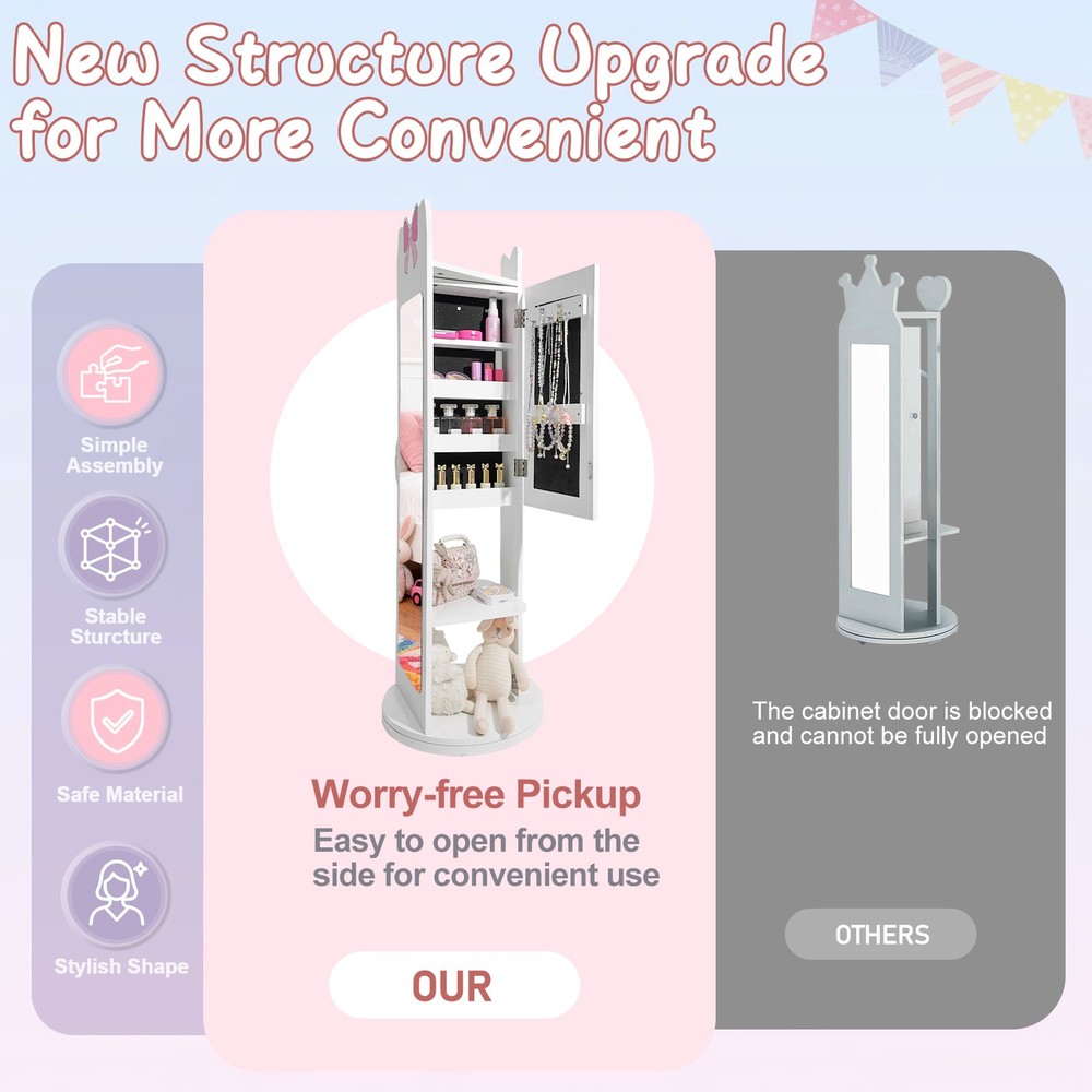 White, bow-patterned, MDF (medium-density fiberboard) painted finish