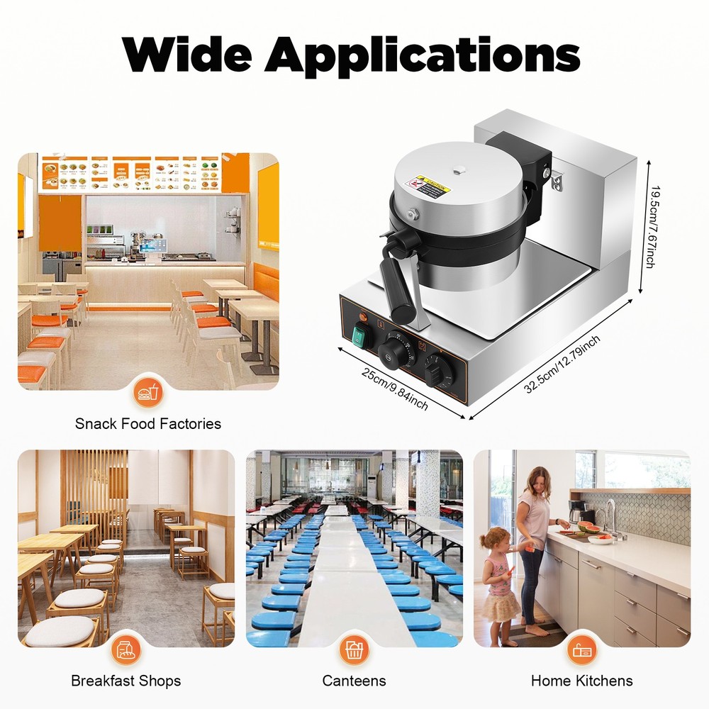 Electric Burger Maker Machine Panini Hamburger Press Baking Machine 1KW