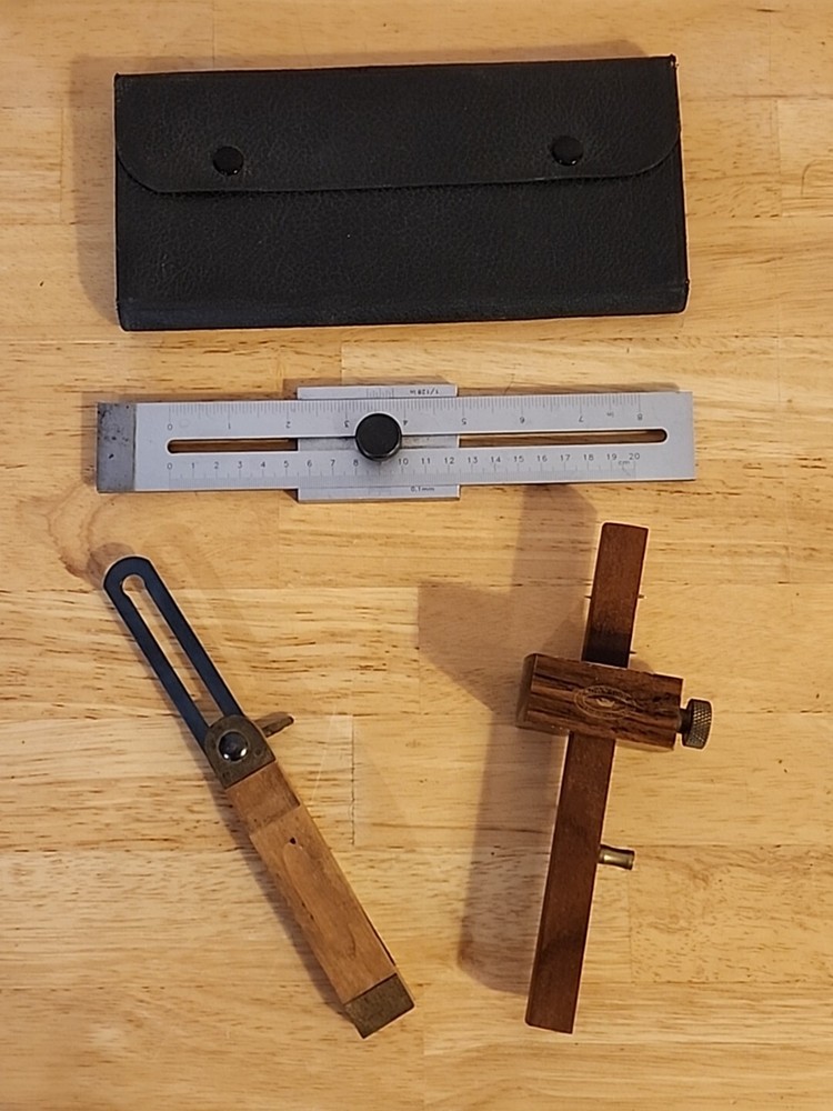 Crown Tools Marking Gauge Heavy Duty Rule Drafting Set