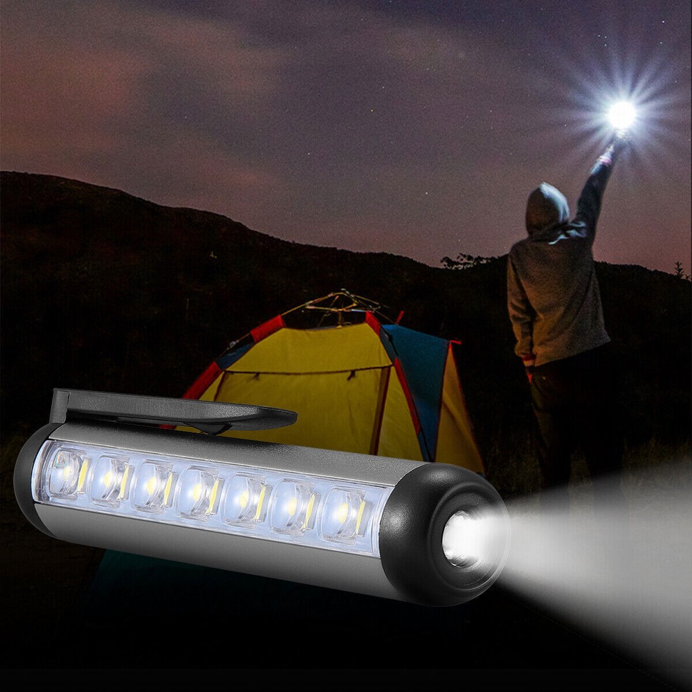 COB LED Flashlight Work Light Magnetic Rechargeable Super Bright Torch Penlight