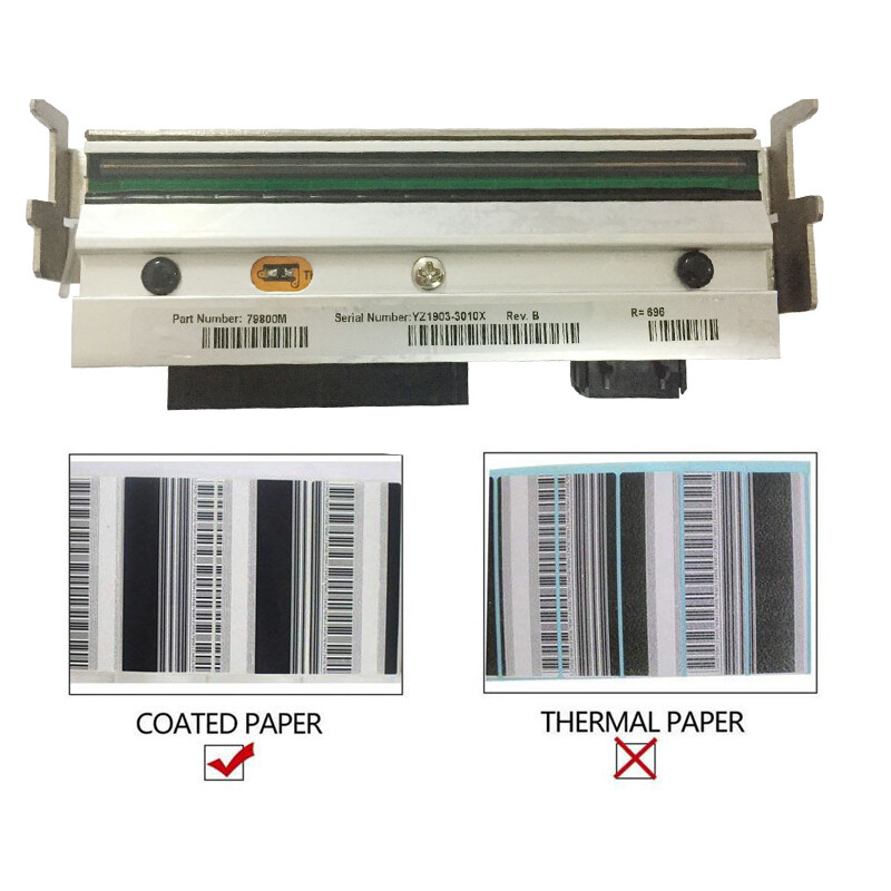 New Printhead for Zebra ZM400 Barcode Coated Label Printer 79800M 203dpi