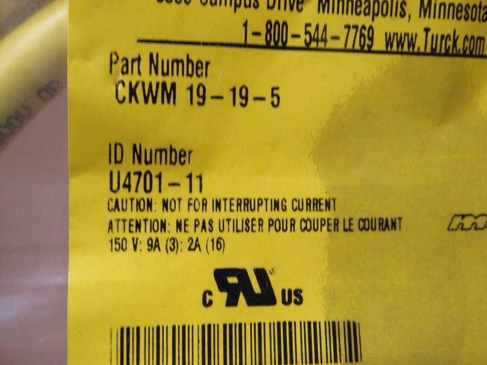 TURCK CKWM 19-19-5 Cord Set