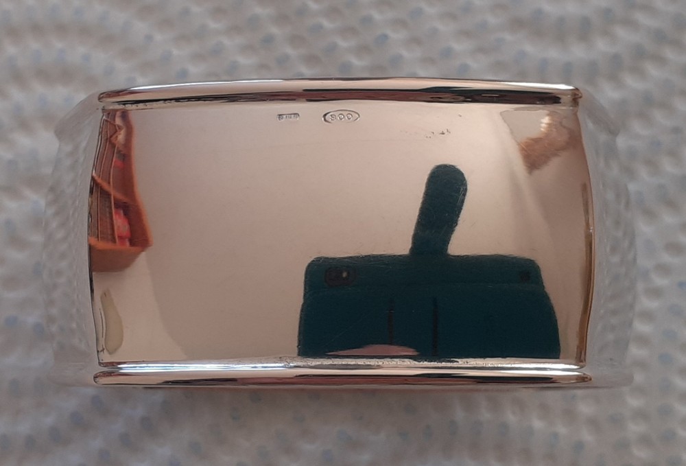 Vintage 800 Silver Napkin Holder