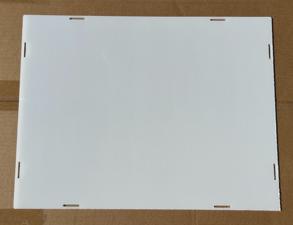 Acrylic Display Case with White Base - 29 inch tall - READ DESCRIPTION