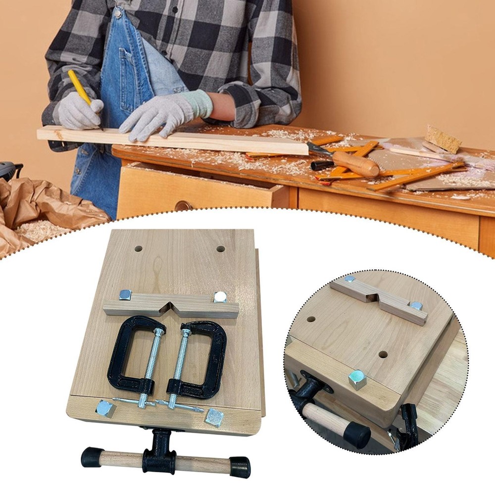 Desktop Woodworking Workstation Compact Accessories Garage Sturdy Work Table