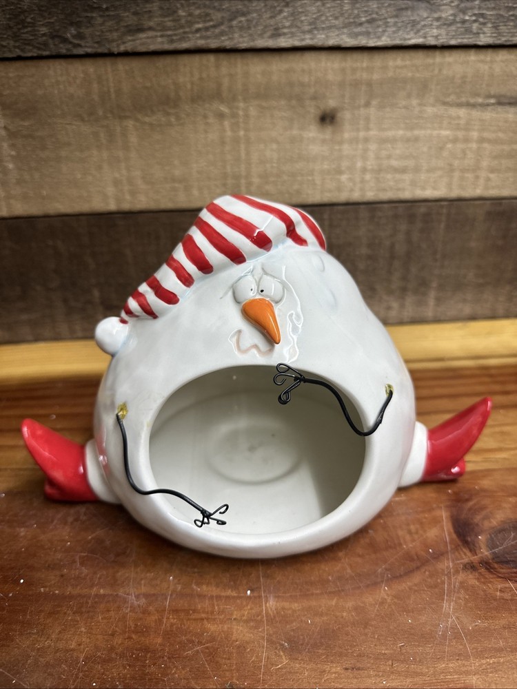 Snowballs Snowman Tealight Holder