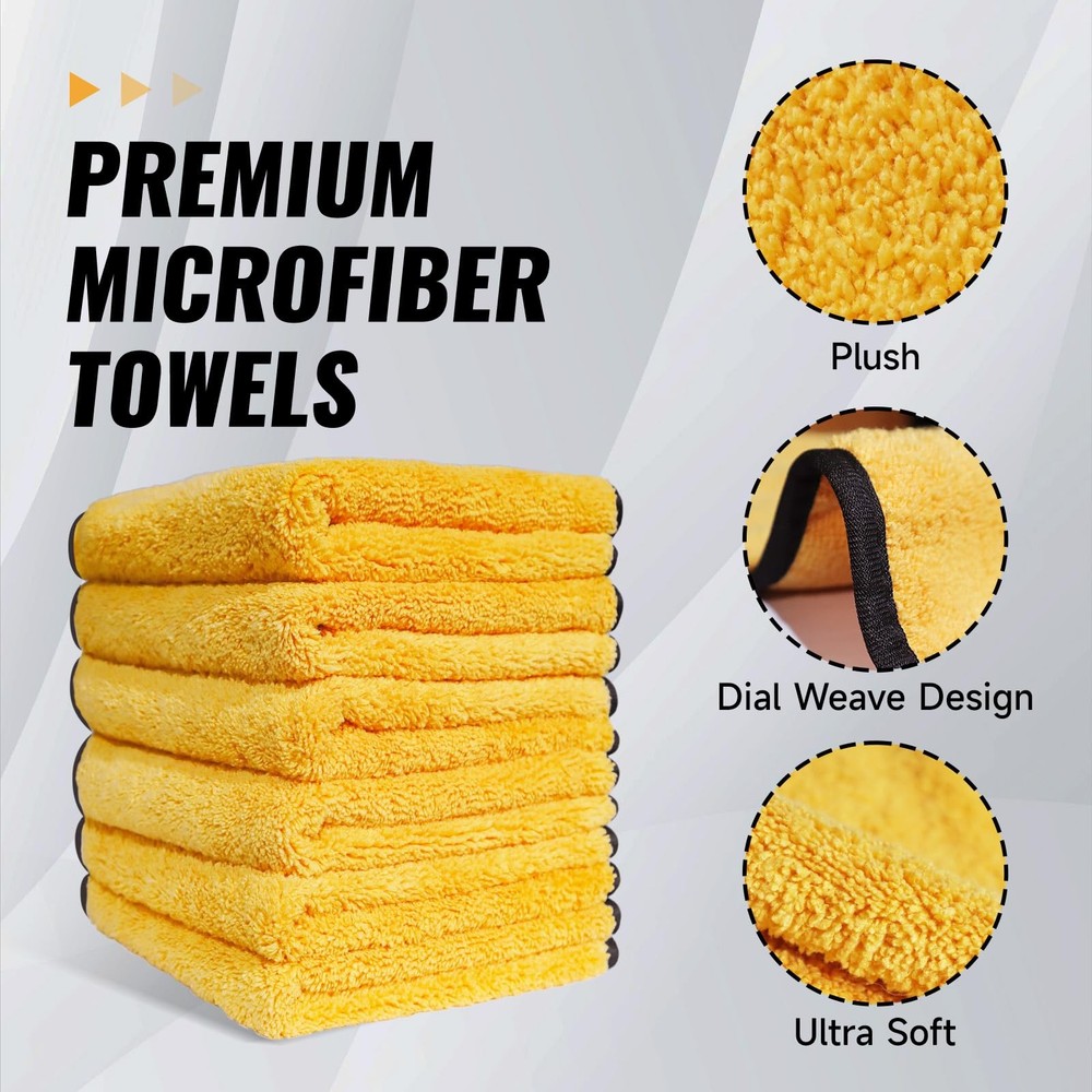 MRD's Home 3 Pack Microfiber Towels for 3PACK, Orange