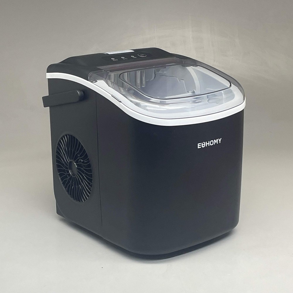 EUHOMY Counter Top Ice Cube Maker Machine 115v Black IM-06D