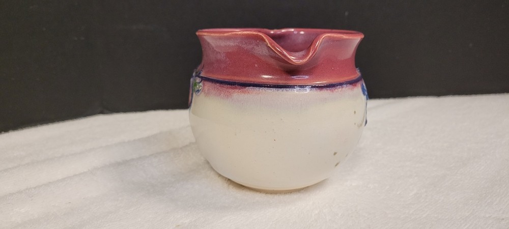 Vintage Art Pottery Pitcher. Signed.