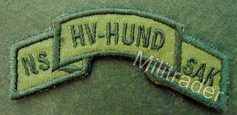 Sweden Swedish Homeguard HV-Hund Scroll Patch