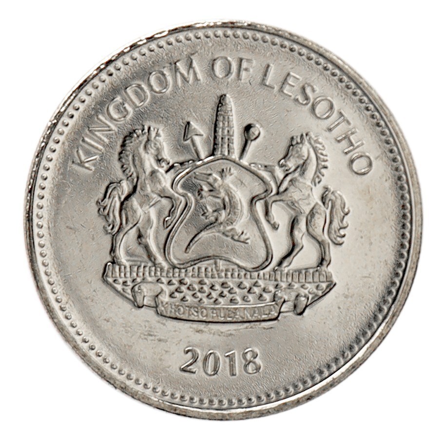 Lesotho 2 Maloti, 1996-2018, KM #58, Mint