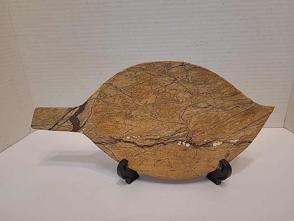 Stone Leaf Shaped Serving Board Charcuterie Board