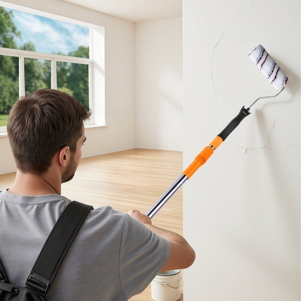 4in Paint Roller Frame Handle 12 Pack Black Durable Steel