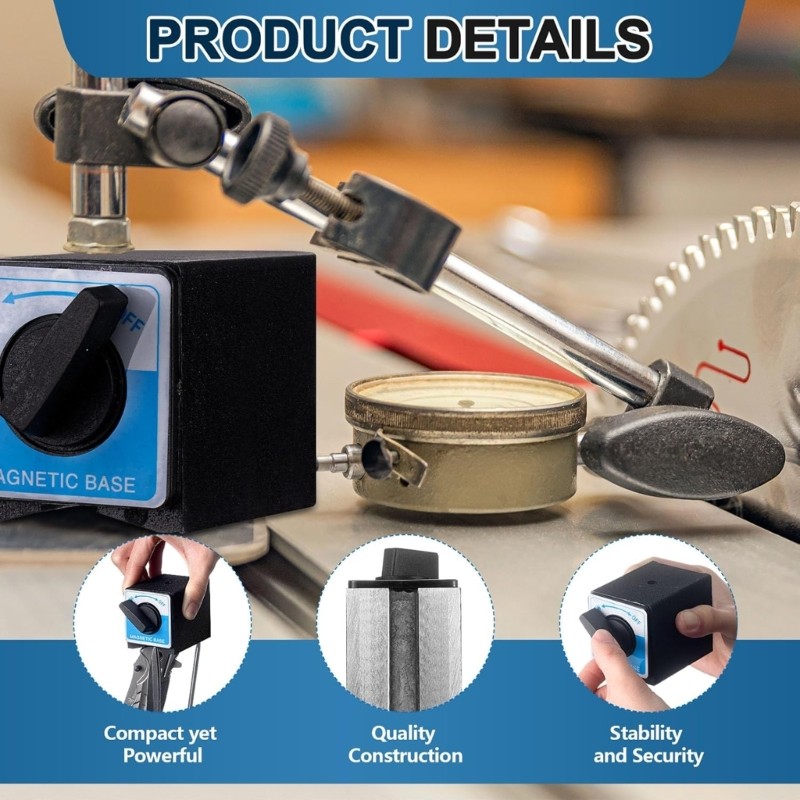 Holders Bed 8T Grip Power Thread Hole Accessory for Measurement Tool