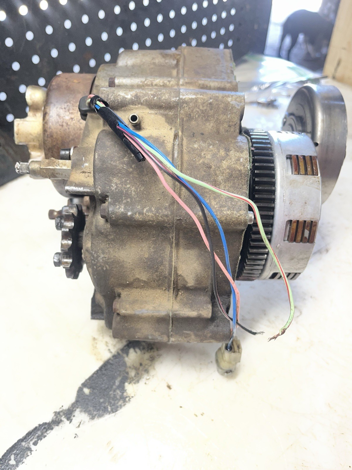 1993 Honda TRX 90 Bottom End Engine Crankcase Case Crankshaft Clutch Flywheel