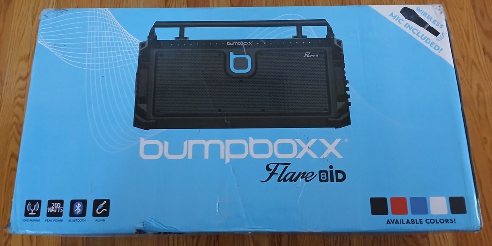 Bumpboxx Flare8 iD - 200 watts - Bluetooth - wirless mic