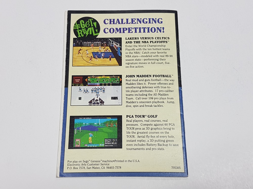 James Pond Authentic Sega Genesis Original Manual Only *