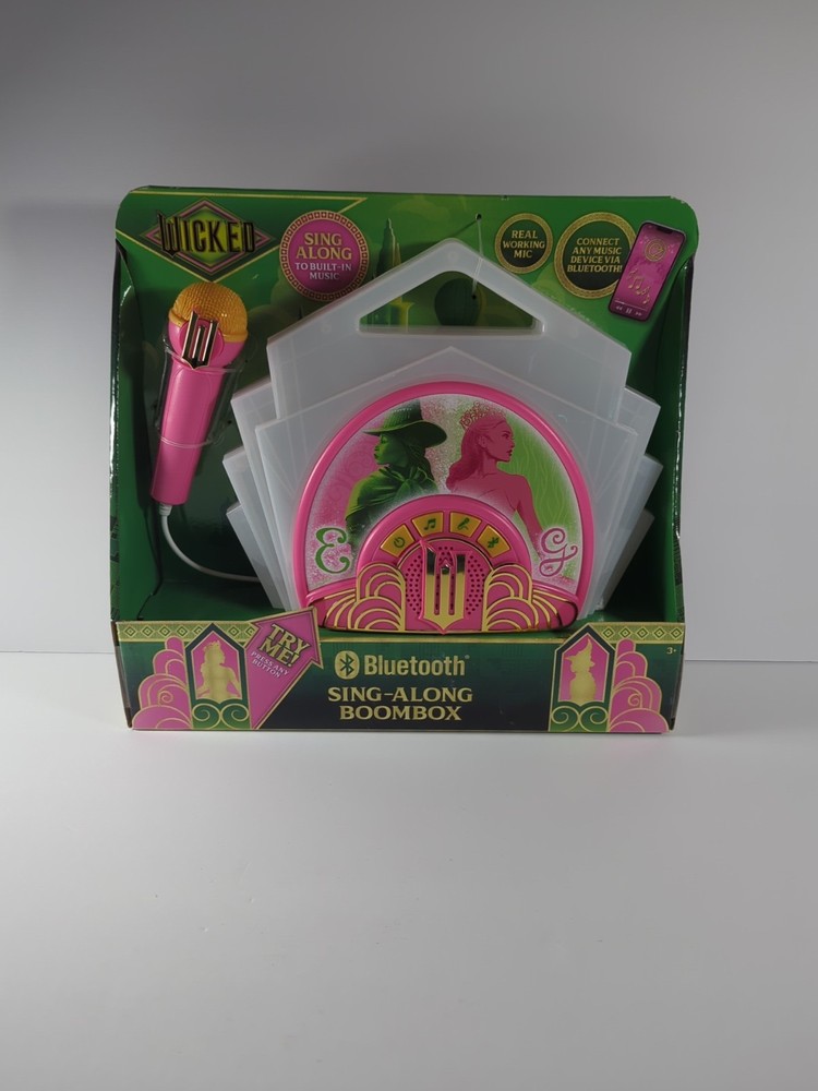 eKids Wicked Karaoke Microphone - Bluetooth Wireless Speaker & Echo Effects NEW